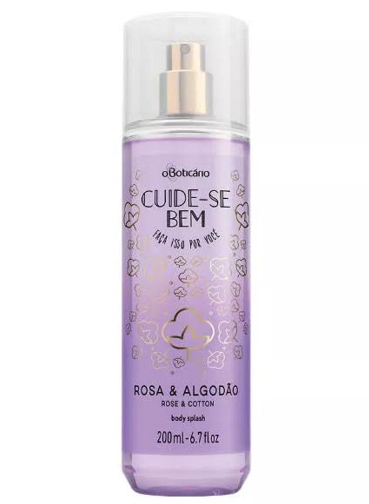 Cuide-se Bem Rosa e Algodão