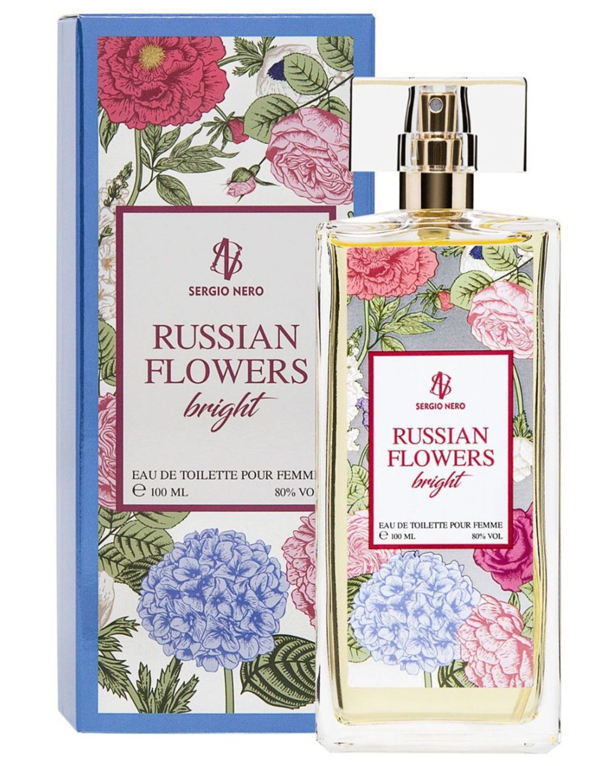 Russian Flowers Bright
