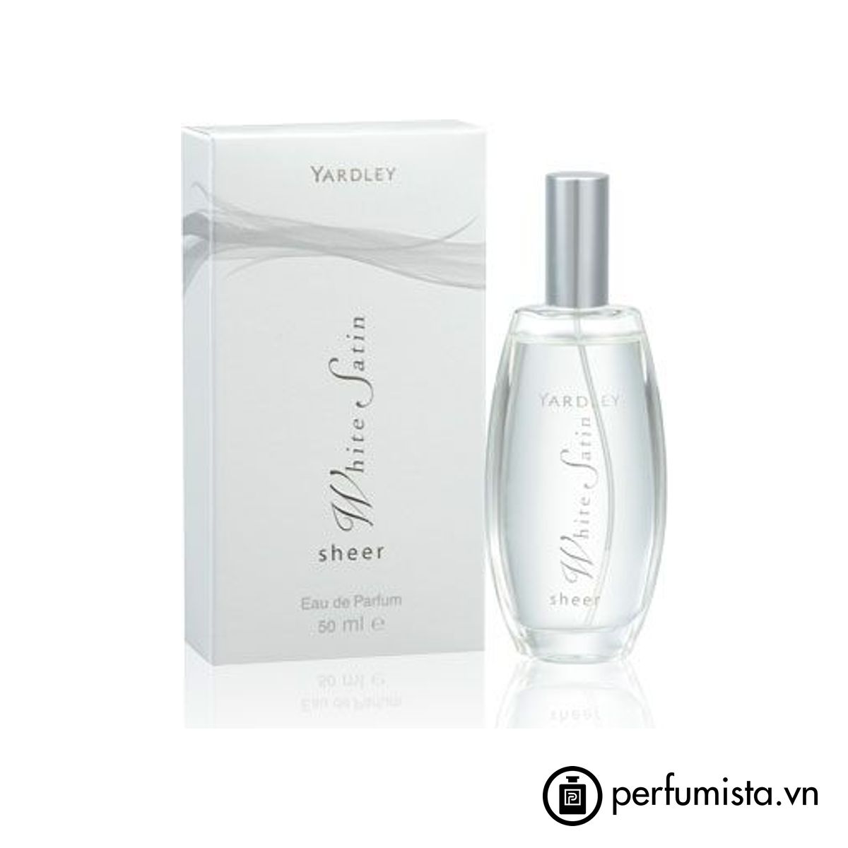 Sheer White Satin