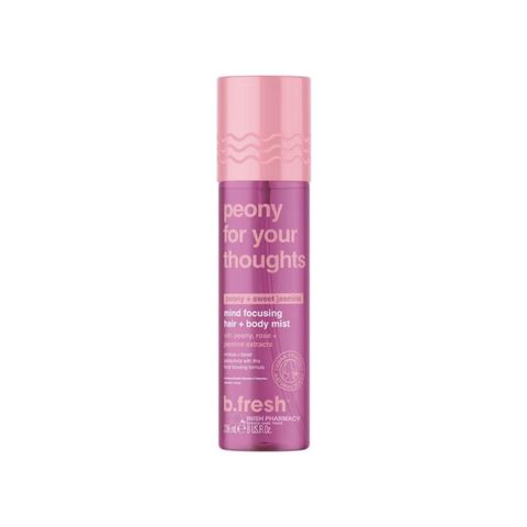 peony for your thoughts mind focusing hair + body mist
